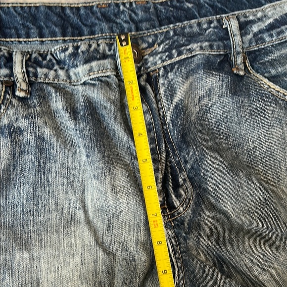 Buffalo David Bitton Relaxed Acid Washed Blue Jeans - Picture 11 of 15